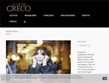 Tablet Screenshot of juliettegreco.fr